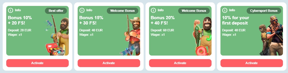agent no wager casino bonuses
